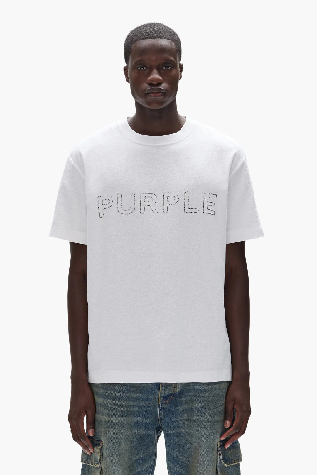 Purple Crystal Tee (White)