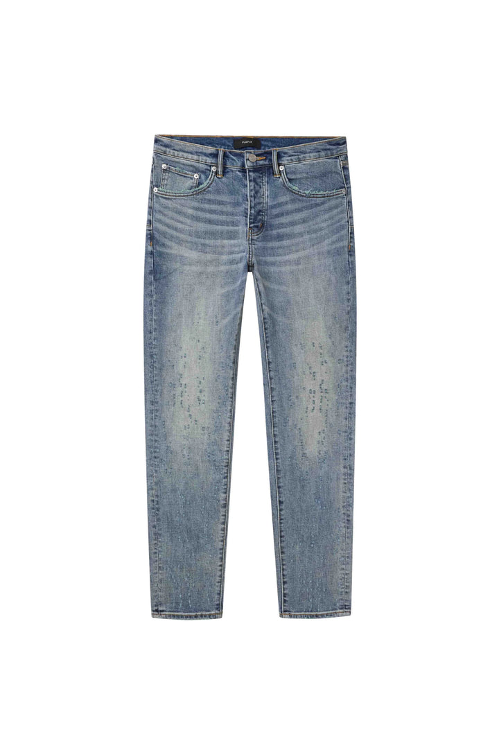 Purple Weft Buckshot (Mid Indigo)