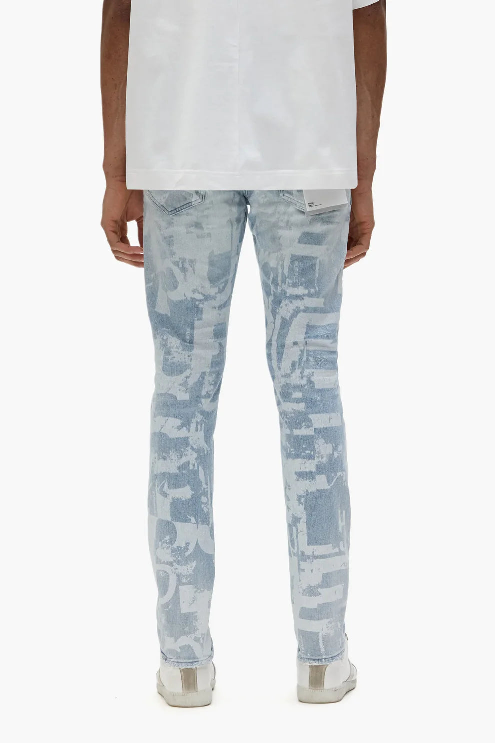 Purple Grunge Print (Light Indigo)