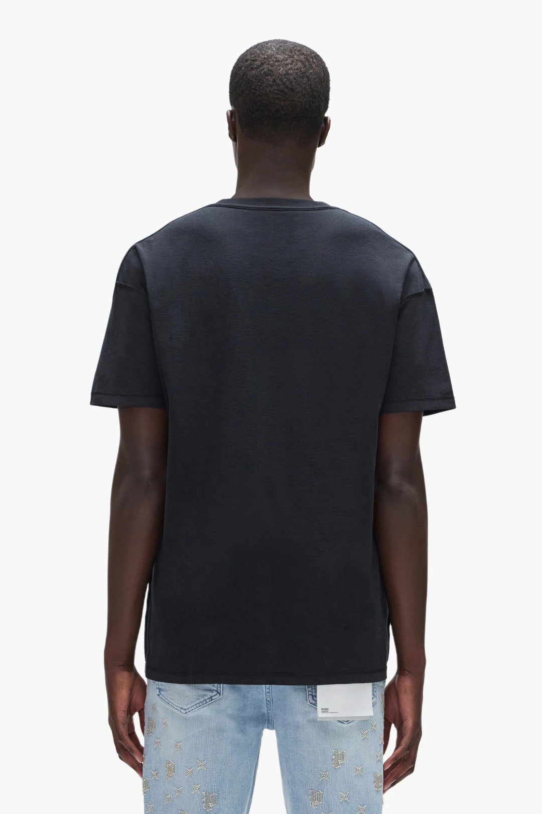 Purple Crystal Plaque Tee (Black)