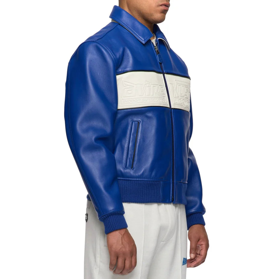 Avirex Spider Racing Jacket (Blue)