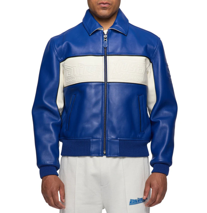 Avirex Spider Racing Jacket (Blue)