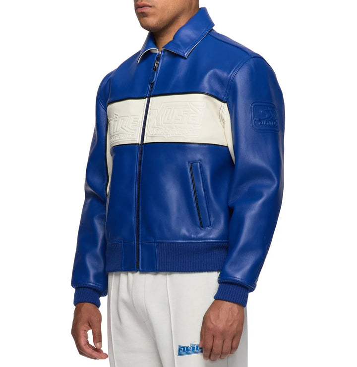 Avirex Spider Racing Jacket (Blue)